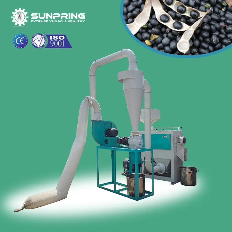 Best price pumpkin seeds hulling machine maize peeling and grinding machine green pea peeling machine