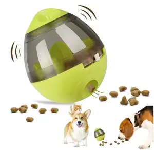 Automatic Pet Slow Feeder Treat Ball Cats Dog Toy for Pet Increases IQ Interactive Slow Feed Bowl Tumbler Design Ball