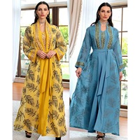 Cardigan confortable et tendance, robe à manches longues, vêtements européens et américains respirants, robe pour femmes, musulmane