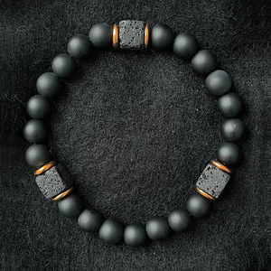Bracelet élastique en pierres naturelles, bijoux unisexes, cadeau, origine Yiwu - Product Image 2