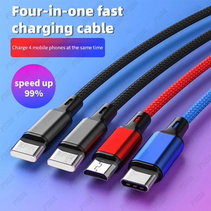 <span class=keywords><strong>Cable</strong></span> de Carga USB Tipo <span class=keywords><strong>C</strong></span> 4 en 1 de 1.2M, <span class=keywords><strong>Cable</strong></span> de Carga USB Micro USB <span class=keywords><strong>para</strong></span> <span class=keywords><strong>iPhone</strong></span> 15Pro Max, Huawei, Samsung, Xiaomi - Product Image 5