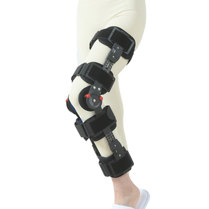 Attelle de genou orthopédique articulée réglable pour adultes, en alliage d'aluminium, attelles de jambe réglables de protection - Product Image 1