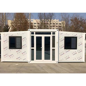 Luxe 40 pieds 20 pieds Villa préfabriquée 2 chambres conteneur d'expédition extensible maison Portable pliant préfabriqué maison pour centre commercial - Product Image 1