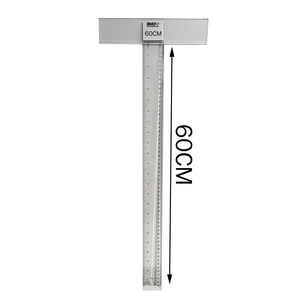 Nhà máy cung cấp 60cm đa chức năng đo nhựa trong suốt tùy chỉnh t vuông cho Văn Phòng TrườNg vẽ - Product Image 2