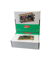 Boîte à outils pour avion, personnalisée, grande capacité, doublée d'éponge, en carton ondulé recyclé, boîtes rigides, marque WING KAM, logo personnalisé