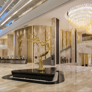 Cercles de décoration murale en métal de styliste moderne de chine décor gris Europe Style S.S.SCULPTURE - Product Image 1