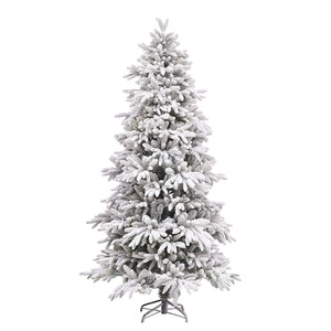 2024 New Flocking with Lights PVC+PE <strong>Snowflake</strong> Christmas <strong>Tree</strong> Christmas Decorations <strong>LED</strong> Light Christmas <strong>Tree</strong> - Product Image 6