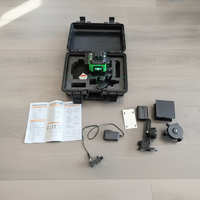 Niveau laser vert à 12 lignes, niveau laser infrarouge haute précision à nivellement automatique, niveau laser pour montage au sol et au mur