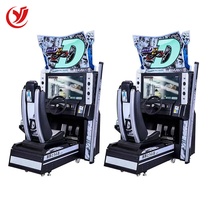 Machine de jeu vidéo simulateur de conduite automobile Initial D Arcade Racing à monnayeur avec écran LCD 32 pouces