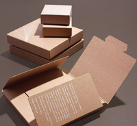 Boîte d'emballage en papier kraft personnalisée, écologique, recyclable, pliable, avec votre propre logo