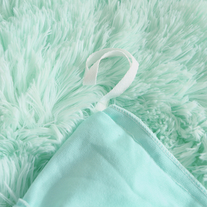 American Style Nature Organic Shaggy <strong>Fluffy</strong> <strong>Duvet</strong> Cover Set with Zipper Closure - Product Image 6