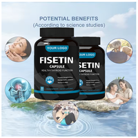 Ausreson Marque Privée OEM Extrait de Fisetin Biologique 98% Complément Liposomal Extrait de Fraise Capsule de Fisetin