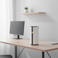 Humidificateur ultrasonique de bureau 3,5 L, diffuseur d'arômes, panneau de commande tactile, écran LCD, matériau PP, modèle le plus vendu