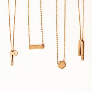 Collar de Disco con Ola del Océano, Joyería de Playa Circular Hawaiana para Surfistas, Personalizado para Mujer, en Oro de 18k, Simple y Delicado, de Olivia - Product Image 3
