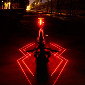 FERTS 1LD + 5LED 2 en 1 Laser arrière de vélo et lumière de vélo avec CE/ ROHS/papa 21 - Product Image 5