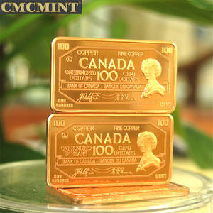 Hoogwaardige 1 oz 999 puur koperen $100 Canadese bankbiljet-munt met de beste prijs - Product Image 5