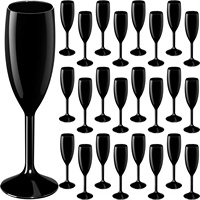 Flûtes à champagne en plastique moderne avec logo personnalisé, verres à vin pour mariage et fête