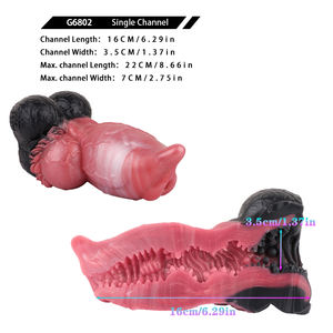 G6802 güçlü köpek erkek platin silikon Masturbator deneyim güçlü bir hissi sarılmış daha gerçekçi bir erkek seks oyuncak - Product Image 4