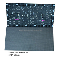 Module LED souple incurvé P1.86 haute définition 360° pour affichage vidéo mural, animations verticales, signalétique dynamique et publicités en intérieur