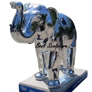 Büyük Ayna Cilalı Paslanmaz Çelik At Başı Heykeli Dış Mekan Metal Hayvan Heykeli Villa ve Plaza İçin - Product Image 6