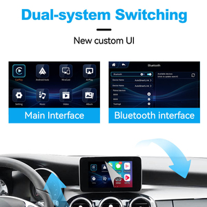 Interfaccia Carplay Android Auto 2025 Joyeauto per Audi Classe <span class=keywords><strong>A</strong></span>/<span class=keywords><strong>B</strong></span>/C/<span class=keywords><strong>S</strong></span>/GLK/GLA/ML/SLK/GLC 2012-2014, Mirror Link USB, Schermo Touch - Product Image 5