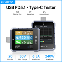 FNIRSI FNB-C2 EPR QC Testeur USB-C haute précision 20 bits avec détection du protocole de charge rapide Type-C
