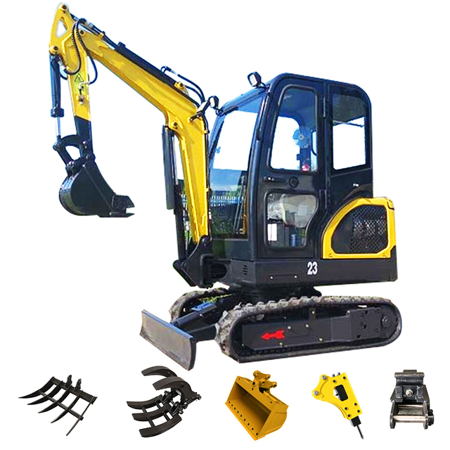 Mini Excavator Price Sells Small Excavators with Auxiliary