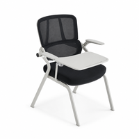 Chaise de bureau, de réunion, de réception ou pour visiteurs, pliable, empilable, en acier, ergonomique, moderne, respirante, durable, à prix bas, avec accoudoirs réglables