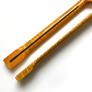 Mástiles de Guitarra de Arce Flameado de una Pieza de 9.5 Pulgadas y 21 Trastes al por Mayor, Mástil de Guitarra ST para Repuesto de Piezas de Guitarra Eléctrica - Product Image 5