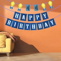 Offre Spéciale bricolage anniversaire décoratif toile de fond bannière kit jeu sur thème ensemble joyeux anniversaire bannière