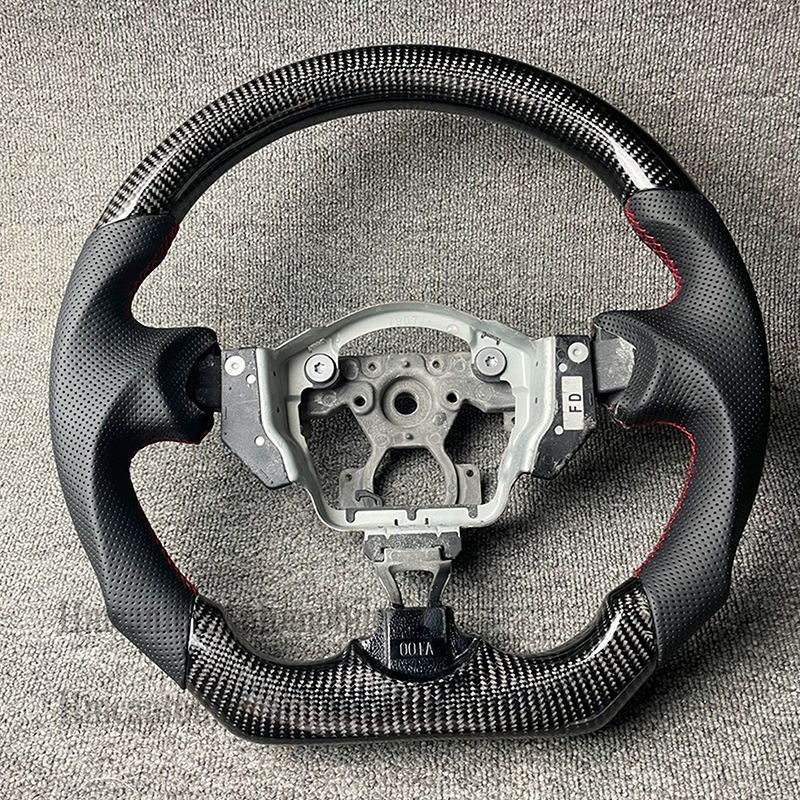 Sylphy cuero + fibra de carbono + costura negro