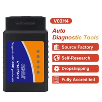 Lecteur de code OBDii V03H4 pour voiture, scanner V1.5, adaptateur de diagnostic ELM327 2