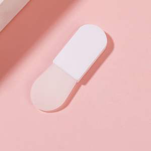 Tragbare Mini-Silikon-Gesichts masken bürste mit flachem Kunststoff griff Einzel artikel für Foundation-Gesichts reinigung und Schönheits pflege - Product Image 6