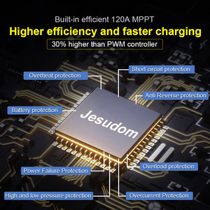 Inversor solar híbrido <span class=keywords><strong>Jesudom</strong></span> Axpert VM IV 4000W y 6000W Dual 230VAC 24V48V MPPT 120A cargador de onda sinusoidal pura salida trifásica - Product Image 5