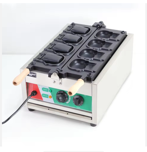 Máquina para Hacer Waffles Comercial de Acero Inoxidable con Cono Taiyaki de Hello Kitty para Uso en Hoteles, Colorida y Divertida, 4 Piezas - Product Image 5