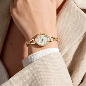 Diamond Elegant Luxury Fashion New Quartz Glass Dial Stainless Steel Bracelet <b>Watch</b> for Women - Product Image 3