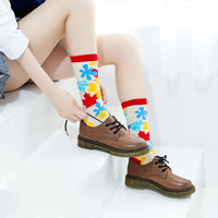Chaussettes pour hommes unisexes, design fruité, animaux adorables, nouveauté, qualité supérieure, logo personnalisé, fabrication sur mesure, couleurs variées, vente en gros, mode