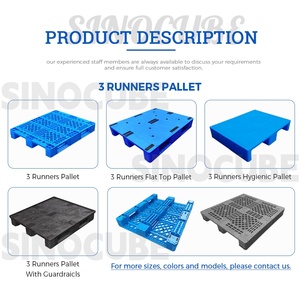 <span class=keywords><strong>Pallet</strong></span> Industriale Euro Riciclato Sinocube per Carichi Pesanti, <span class=keywords><strong>Pallet</strong></span> in Plastica HDPE Impilabile con Ingresso a 4 Vie, Capacità di Carico 4-5t - Product Image 2