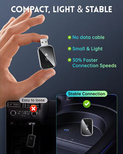 Dongle 2 en 1 Connexion rapide AI Box Bluetooth 5.2 WiFi <span class=keywords><strong>Adaptateur</strong></span> <span class=keywords><strong>sans</strong></span> <span class=keywords><strong>fil</strong></span> Smart Dongle USB-C/USB Plug and Play Android Auto Box - Product Image 2