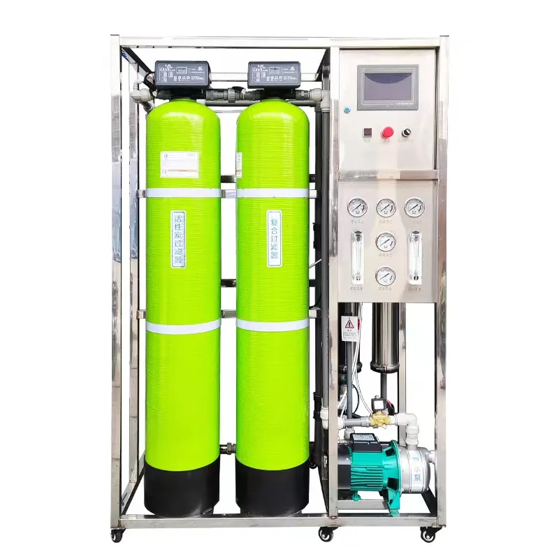Roestvrijstalen 500lph Ro Waterbehandelingssysteem Waterdestillatieapparatuur/Waterzuiveraar Machine Voor Commercieel Ro-Systeem
