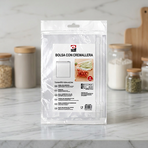 Sacchetti in Plastica PE Erpsl per Conservazione Alimenti 35x45cm con Chiusura a Fibbia Capacità 3-6L per Mantenere la Freschezza - Product Image 4