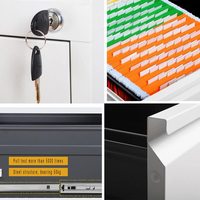 Armoire à dossiers en métal avec 3 tiroirs et système de verrouillage centralisé