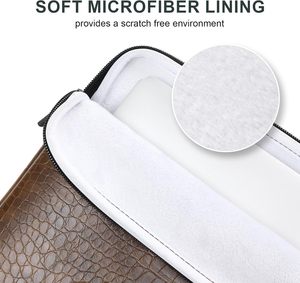 Housse pour ordinateur portable Housse en cuir PU imperméable pour MacBook Air Pro 13 14 15 pouces M2 M1 Chip Slim Sac de protection pour ordinateur - Product Image 5