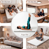Matelas de massage à compression d'air personnalisé, pliable et chauffant, pour le bien-être à domicile, vente en gros d'usine, OEM ODM
