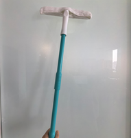 Nettoyeur de vitres Greenwell Eco-Friendly Aqua Blade en silicone avec poignée et serpillière en microfibre pour voiture