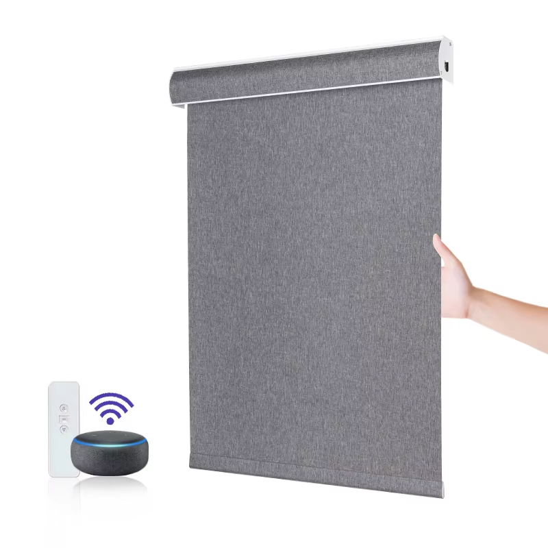 Best Selling Motorized Blackout Roller Shades WiFi App Remote Smart Blinds for Household Living Room Interior Windows · image 2