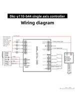 Contrôleur de mouvement programmable à axe unique DKCY110-B44 avec écran LCD pour moteur pas à pas 42/57/86