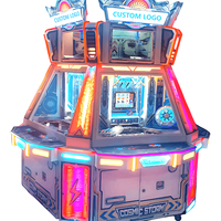 Machine de poussoir de pièce de monnaie à revenu élevé bon marché pour 1 joueur Machine de jeu de poussoir de quart de pièce de monnaie Trou de bonus