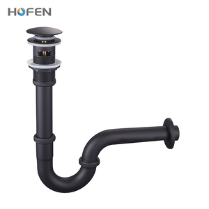 モダンG1-1/4インチボトルPトラップ、卸売クロムメッキ真鍮P排水管、浴室洗面台用、洗面器排水用 - Product Image 4