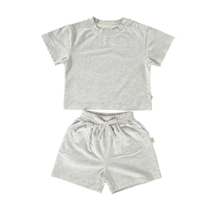 Set di <span class=keywords><strong>Abbigliamento</strong></span> per Neonato 100% Cotone Casual <span class=keywords><strong>Estivo</strong></span> 2 Pezzi Manica Corta per Bambini Piccoli Vestiti per Neonati <span class=keywords><strong>Abbigliamento</strong></span> per Bambini - Product Image 4